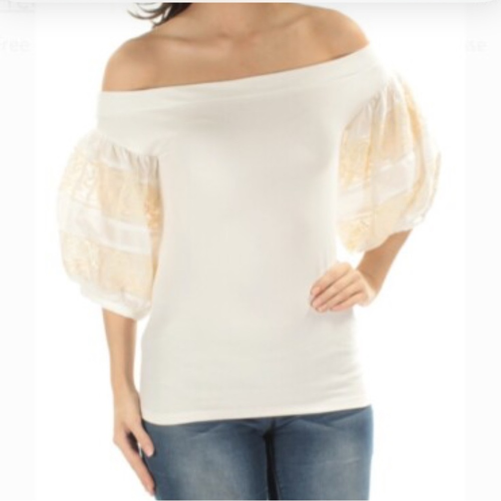 Free People Rock It Off The Shoulder Top size small